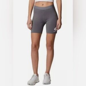 Columbia Women Hike and Bike Moisture Wicking Shorts City Gray Size Large NWT